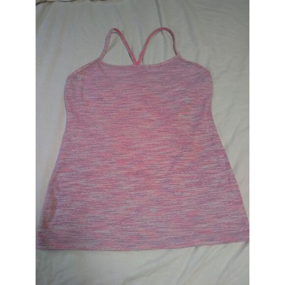 lululemon power y Racerback Size 8 Tank Top we are from space neon pink opal - Picture 1 of 5